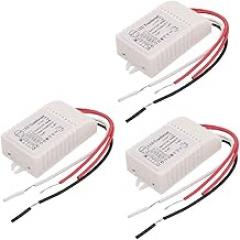 New Lon0167 3Pcs AC Featured 220V to DC reliable efficacy 3V Electronic Voltage Transformer LED Driver for 2-22LEDs Light(id:d2e 4e dd 0f8)