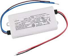 GFZ APC-16-700 16.8W AC-DC Switching Power Supply with Constant Current Output, Adjustable 9-24V Voltage, 0.7A Rated Current, Universal 90-264VAC Input, Ideal for LED Lighting and Electronic Devices
