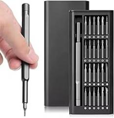 Precision Screwdriver Set 24-in-1, Magnetic Repair Tool Kit for Electronics Phones Laptops, Mini Screwdriver with Multiple Bits