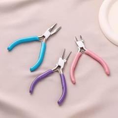 3-Piece Mini Pliers Tool Kit Includes Needle Nose, Round Nose Pliers, Diagonal cutting pliers, for Making Crafts, Repairing Electronic Devices