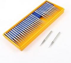 30Pcs 3.1mm Grinder Accessories Taper Head 3mm Shank Polisher Diamond Mounted Point Cutoff Wheels Grinding Bits