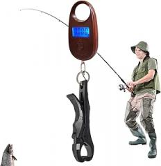 Scale for Fishing - Electronic Fish Scales, Portable Digital Measuring Device, High Accuracy Fishing Tool, Compact Controller | Max 25kg Storage, Perfect for Outdoor Anglers Home Fishings Adventure