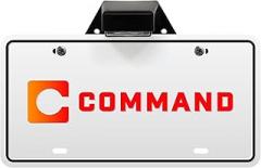 Command Electronics 12V LED License Plate Light with Mounting Bracket – Modern OEM RV, Truck, & Trailer Surface Mount Light – CSA Certified for The US and Canada – Clear Lens – Black Frame