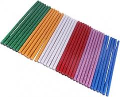 Angoily 60 Pcs Colored Hot Glue Sticks Glitter Hot Melt Sticks for DIY Crafts Easy to Use Compact for Electronics Packaging and More