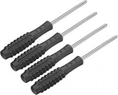 uxcell 4pcs Mini Phillips Screwdriver 3.0mm 98mm Length Micro Precision Cross Head Screw Driver with Non-Slip Handle for Watch Eyeglasses Electronics Small Appliances Repair