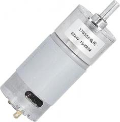 Geared Box, Copper Quiet DC 1500RPM Gear Motor 24V 6mm Shaft for Electronic Door Locks for Financial Machinery for Office Automation