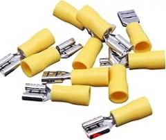 Fdd5.5-250 Fdd5-250 Female Insulated Electrical Crimp Terminal for 4-6Mm2 Wire C0innectors Cable Wire C0innector 100Pcs/Pack Fdd New 2026 High for Reliable Electronic Component, Precision