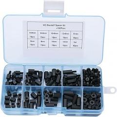 KICHOUSE 180pcs Nylon Spacer with Storage Box Plastic Spacers for Electronics Boards and Projects Versatile Replacement Tool for Screw Fasteners