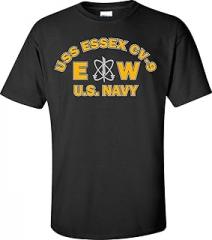 Generic USS Essex CV-9 Rate EW Electronics Warfare Technician T-Shirt