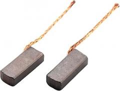 2pcs 4mm x 6mm x 14mm Carbon Motor Brush - For Generic Electric Motor - With Copper Wire Electrical Spare Part Accessories Brushes Set Car Auto Window Replacement Electronic Power Tool