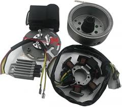 12V Electronics Alternator Ignition Conversion Kit Compatible For Puch Monza & Puch M50 Racing & Puch MV VS(94 mm flywheel set)