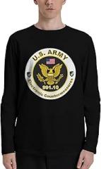 SCEVOLMAR Men's Long Sleeve T-Shirts US Army MOS 991 Electronic Counter Measures T-Shirt