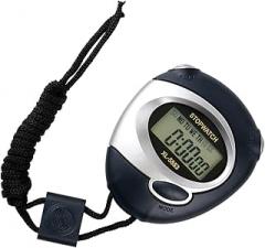 Solid Waterproof Electronic Stopwatches with Large LCD Display Single Memory Function Timers for Sports Training Timing