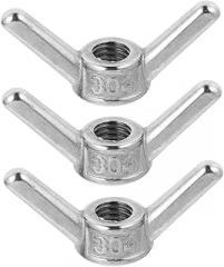 3pcs Metal Hand-Twist Butterfly Fasteners for Machinery Electronic Devices Communication Equipment Reusable 3pcs