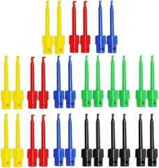 30Pcs Measuring Clamps, Test Tips, Multimeter Wire Lead Test Clip, Electronic Mini Test Probe Set,Pcb Tester Grabber