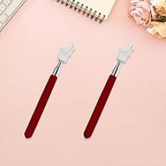 2 Pcs Telescopic Teacher Pointer Finger, Retractable Hand Pointer Teacher Pointers for Classroom, Extendable Pointer Finger Pointer Stick Elementary School Kindergarten Teacher Supplies (Red)