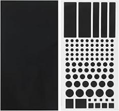 jojofuny Led Light Blocking Stickers 2 Sheets Blackout Shading Covers for Routers Tvs Electronics Adjustable Adhesive Light Filter 8.14X4.33 Inch