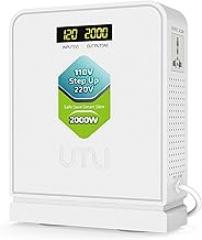 UMI 2000W Step Up Voltage 110v to 220v Converter, Voltage Converter 110v to 220v for Large Capacity Device Up to 4000W, Step Up Converter 110v to 220v with Pure Copper Coils- Transformer 110v to 220v