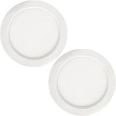 Command Electronics 12V LED Recessed Ceiling Light – Surface Mount Interior Soft White Puck Light with White Trim – OEM RV, Camper, Truck, & Trailer Light – Made in The USA – 4.625