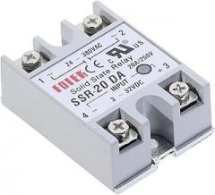 Electronic Parts Solid State Relay SSR-20DA 20A Actually 3-32V DC to 24-380V AC SSR 20DA Relay Solid State Resistance Regulator