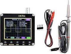 138PRO Digital Oscilloscope Portable USB Powered Small Pocket Oscilloscope 200KHz 2.5MS/s for Automotive Electronics DIY Home Appliance Testing(A)
