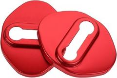 Mikinona 2pcs Car Door Lock Cover Latch Decoration for Easy Install Vehicle Accessory Automotive Decor No Tools Required Fit for Car Models