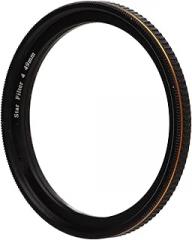 Adjustable Star Filter, Anti Scratch Lens Filter for DSLR Cameras, 360 Degrees Rotatable Anti Glare Coating Star Effect Filter Set (67mm)