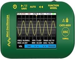OT2 Handheld Digital Oscilloscope 10MHz 48MSa/s 2-in-1 Signal Generator Electronic Repair Tools Graphics Tester(OT2 (Standard))