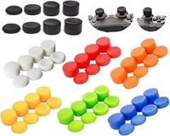 Pack of 8 pcs Analog Controller Gamepad Raised Antislip Thumb Stick Grips Thumbsticks Joystick Cap Cover for PS5, PS4, PS3, Switch Pro, Xbox one, Xbox 360, Wii U, PS2 Controller (Purple)