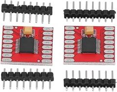 Zerodis 2 Set Motor Drive Module, 1.5A Dual Motor Driver Controller Board 4 Pin Header H Bridge Circuit with Over Temperature Protection Low Power Mode for Electronics Projects