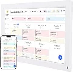 Pomya Digital Calendar 15.6 Inch Touch Screen, Smart Electronic Calendar with Customizable Color and Tag for Family Schedules Meal Planner (us)