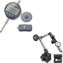 Neoteck 1 inch Digital Indicator + 0.03 inch Dial Test Indicator Set