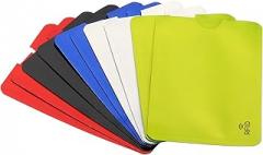 PATIKIL RFID Blocking Sleeves, 10 Pcs Aluminum Identity Theft Prevention Credit Cards Secure Protector Holders Sleeves for NFC Purse, 5 Colors