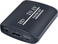 HDTV Signals Converter Design for Any Setting Single Direction with ABS Construction 720p 1080p Output Resolution HDMIs Adapter