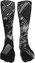 Mikmax Electronic Chip Circuit Funny Crew Stocking 3d Socks For Adult Women Men Teen Xmas Gifts