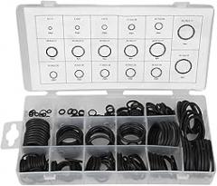 222pcs Rubber O Ring Assortment Kit 17 Sizes Gasket Seal Ring Spacer Set For Electronic Duct Tape Box