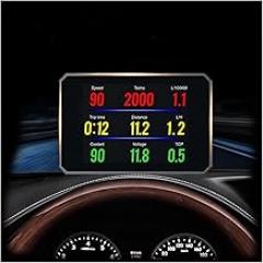 Car Electronics P16 Head Up Display Hud Obd2 Temperature Car KM/h MPH Turbo Boost Pressure Speed Projector On The Windshield for Car HUD