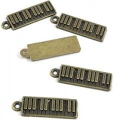 30 PCS Metal Antique Bronze Color Jewelry Making Supplies Charms Beading Crafting Wholesale 16268 Electronic Organ