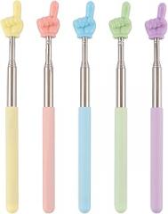 5pcs Telescopic Teacher Pointers, Extendable Pointer Stick, Retractable Stick, Sensitive Whiteboard Pointer for Teachers Classroom Presentation,