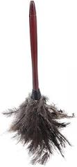 Natural Plume Duster with Wooden Handle, Handheld Reusable Large Duster for Furniture and Car Cleaning, Household Dust Removal Tool for Home and Office