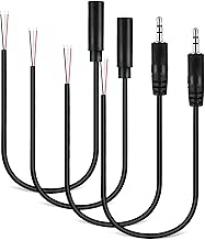 5Mm Audio Extension Cable Male to Female, 30Cm Stereo Audio Cable for Car and Home Speaker Systems, Microphone Compatible Cord for Electronics Accessories