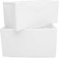 Milisten 2pcs Wardrobe Storage Box Set for Underwear and Socks, Medium and Large Drawer Organizer, Multifunctional Clothes Divider for Closet and Dresser