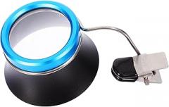 Portable Jeweler Loupe Magnifying Glass with Clip Watch Repair Tool Adjustable Aluminum Alloy Lens for Jewelry Electronics Crafts