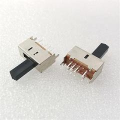 Slide Switch 100pcs Micro Mini Sliding On-Off Slide Switch 8pin 2P3T Toggle Power Switch Control DIY Electronic Parts Handle Length 15MM