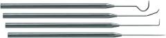 Moody Tools 55-0289 4-Piece 25 mil Precision Probe Set with Steel Handles | Includes: Straight, Single Bend, Double Bend, and Hook Tips