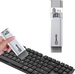 7 in 1 Laptop Cleaning Kit Keyboard Cleaner,Computer Screen Cleaning Brush Tool,Computer Cleaning Tools Kit Corner Gap Duster Keycap Puller(Grey)