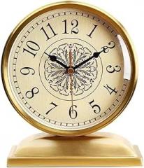 Table Clock Retro Table Clocks for Living Room Electronic Silent Metal Home Decor Easy to Read Desk Clock
