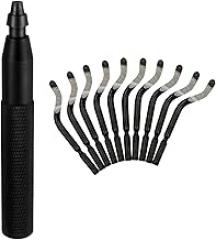 Deburring Tool with 10 Blades for Metal Wood Edger Chamfering Burr Removal