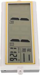 Digital Wall Clock with Temperature Display and Perpetual Calendar, LCD Screen 110x55mm, Electronic Calendar Clock for Seniors, Home Office and Hotel Use