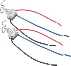 ARTIBETTER 2pcs Ceiling Fan Pull Chain Control Switch Wire Ceiling Fan Pull Chain Replacement Rustproof for Home Hotel Use